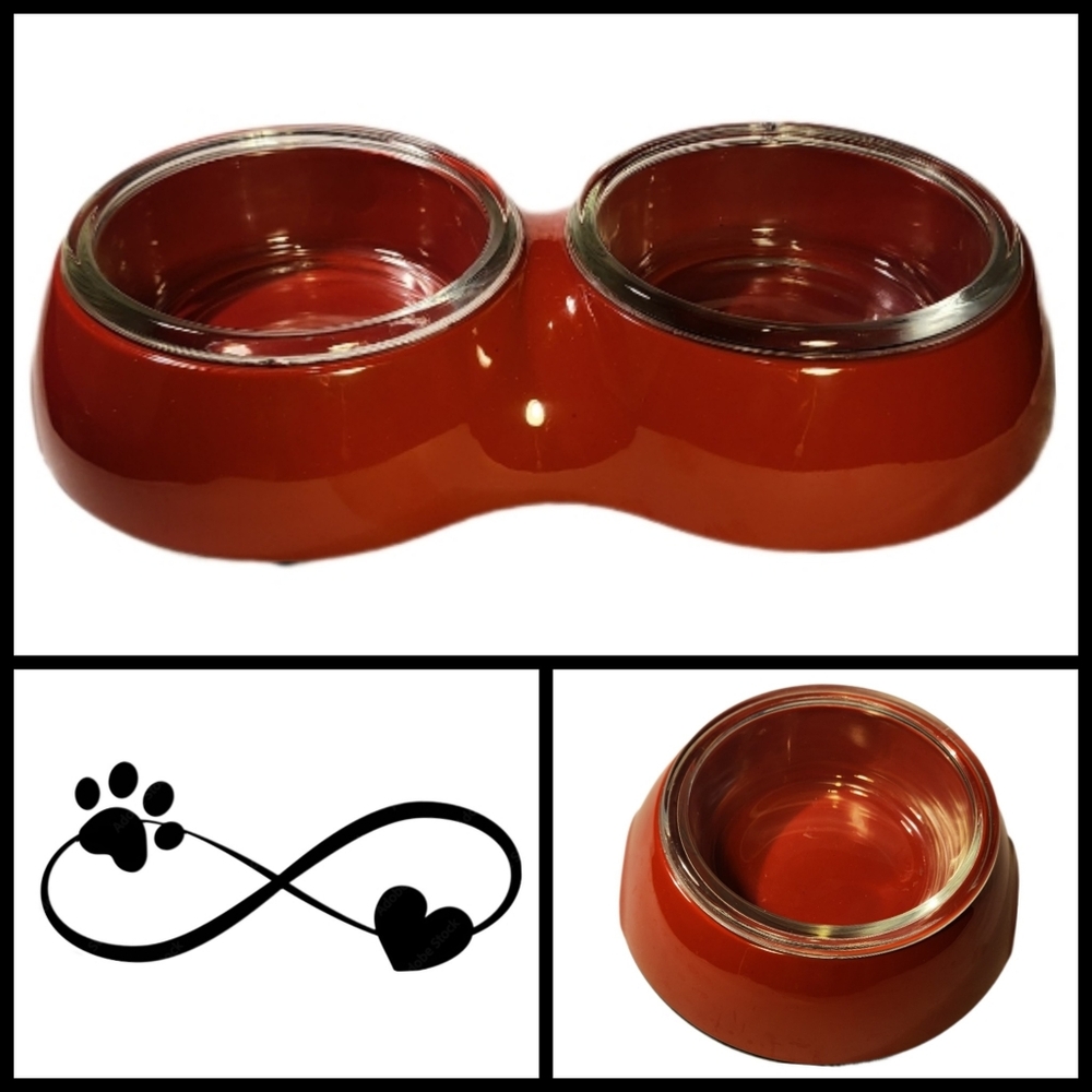 13-Pc Pet Bowl Set with 2 Sizes~Extra Bowls & Lid